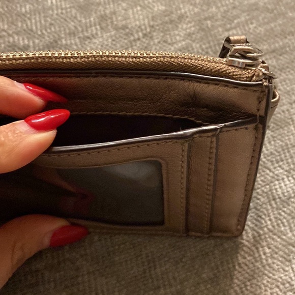 COACH Gold glitter keychain wallet - Picture 3 of 4